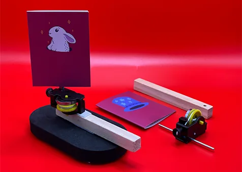 Final Memory Camera mechanism on a red background
