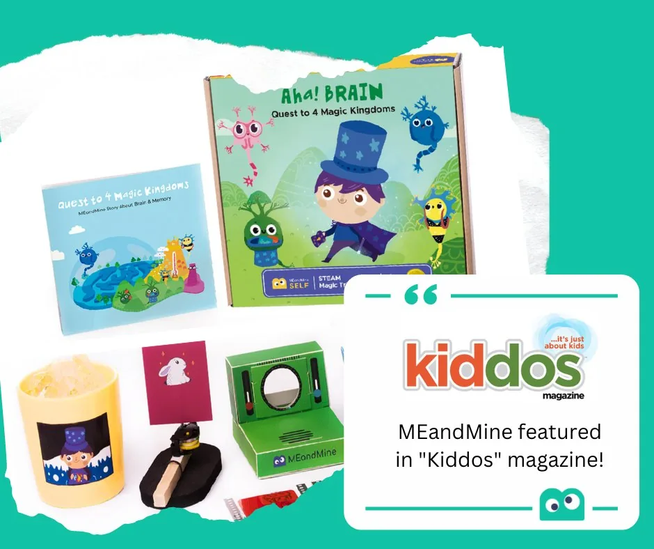 AHA! Brain feature graphic from Kiddos Magazine