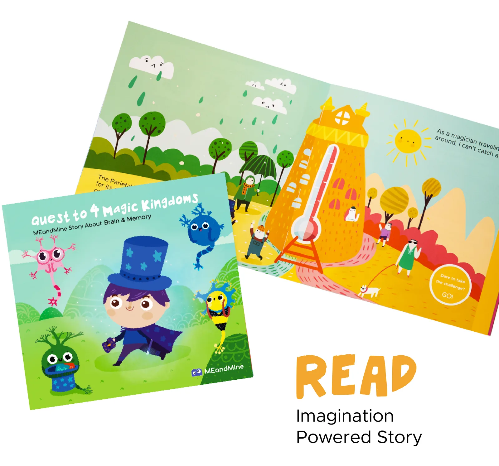 AHA! Brain storybook and illustrated instruction booklet